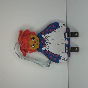 Vintage Kurt Adler Wood Jointed Raggedy Ann Ornament